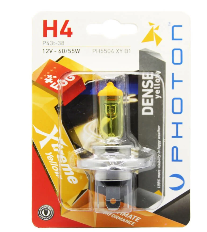 PH5504 XY B1 - PHOTON H4 12V 60/55W SARI IŞIK [TEKLİ] Led - Oto Yedek Parça Görseli